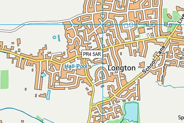 PR4 5AR map - OS VectorMap District (Ordnance Survey)