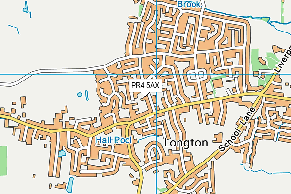 PR4 5AX map - OS VectorMap District (Ordnance Survey)
