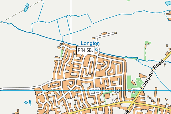 PR4 5BJ map - OS VectorMap District (Ordnance Survey)