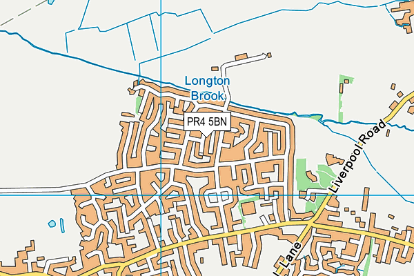 PR4 5BN map - OS VectorMap District (Ordnance Survey)