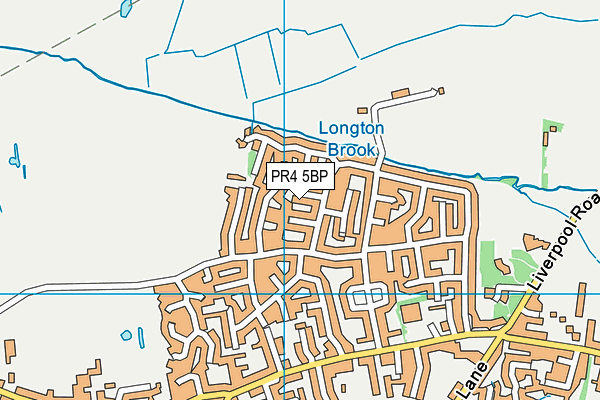 PR4 5BP map - OS VectorMap District (Ordnance Survey)