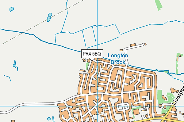 PR4 5BQ map - OS VectorMap District (Ordnance Survey)