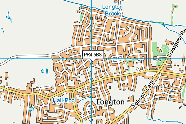 PR4 5BS map - OS VectorMap District (Ordnance Survey)