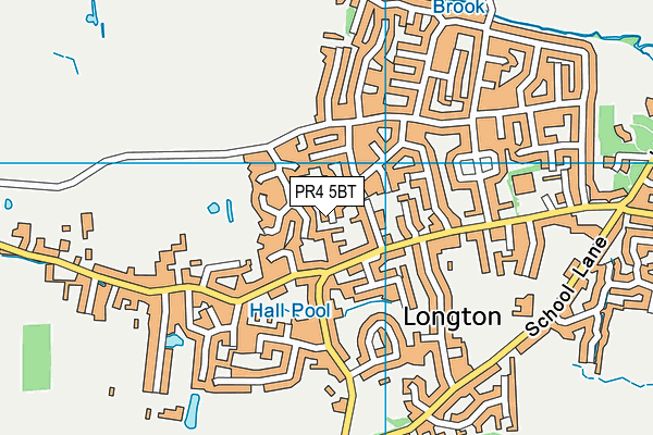 PR4 5BT map - OS VectorMap District (Ordnance Survey)
