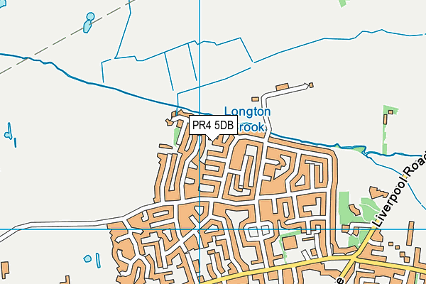 PR4 5DB map - OS VectorMap District (Ordnance Survey)