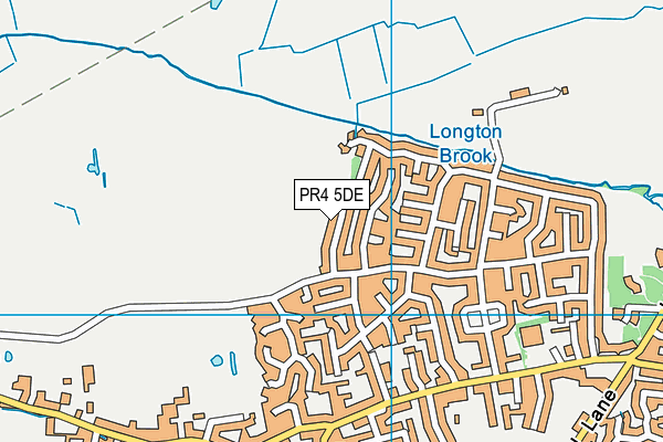 PR4 5DE map - OS VectorMap District (Ordnance Survey)