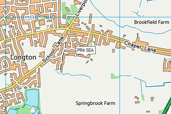 PR4 5EA map - OS VectorMap District (Ordnance Survey)