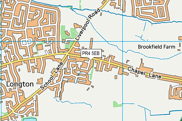 St Oswald's Catholic Primary School, Longton map (PR4 5EB) - OS VectorMap District (Ordnance Survey)