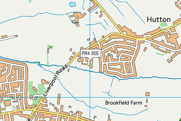 PR4 5EE map - OS VectorMap District (Ordnance Survey)