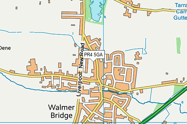 PR4 5GA map - OS VectorMap District (Ordnance Survey)