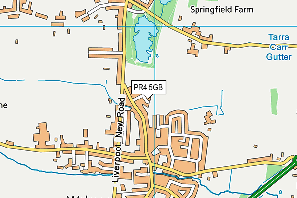 PR4 5GB map - OS VectorMap District (Ordnance Survey)