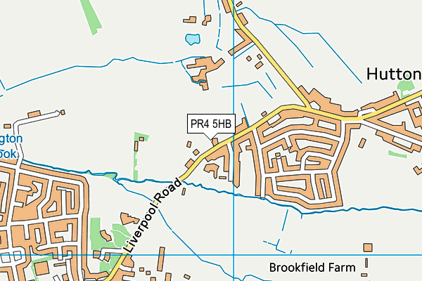 PR4 5HB map - OS VectorMap District (Ordnance Survey)