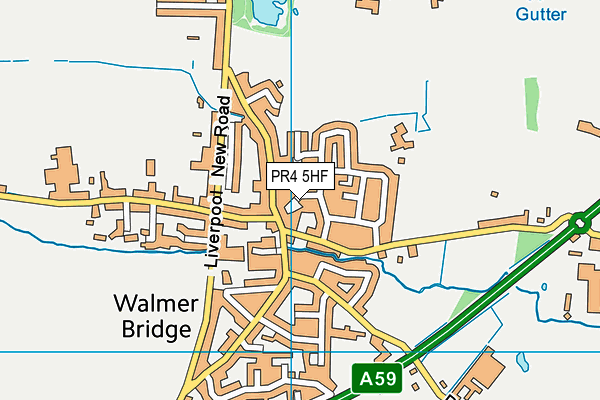 PR4 5HF map - OS VectorMap District (Ordnance Survey)