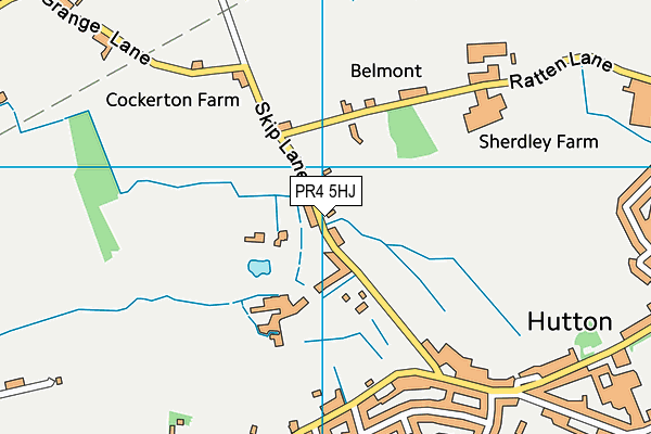 PR4 5HJ map - OS VectorMap District (Ordnance Survey)