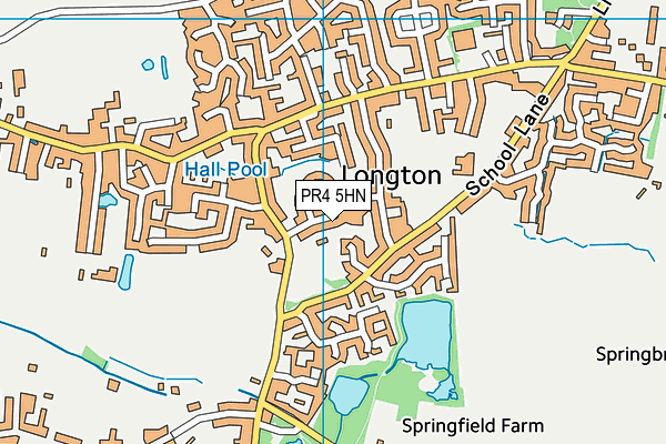 PR4 5HN map - OS VectorMap District (Ordnance Survey)