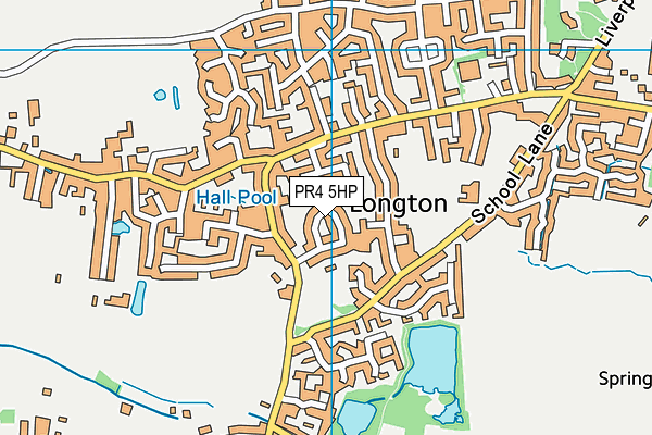 PR4 5HP map - OS VectorMap District (Ordnance Survey)
