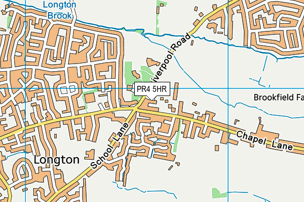 PR4 5HR map - OS VectorMap District (Ordnance Survey)