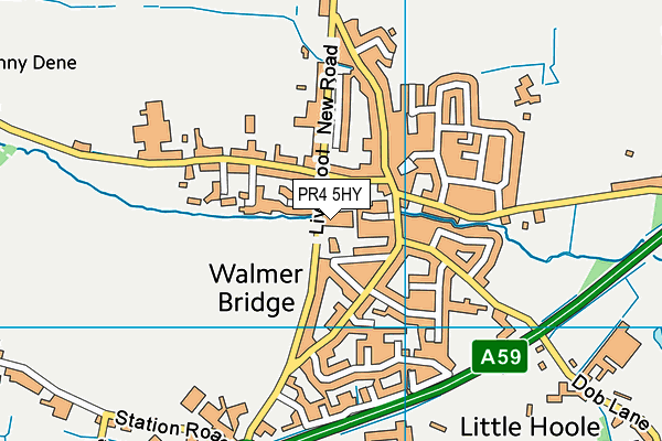 PR4 5HY map - OS VectorMap District (Ordnance Survey)