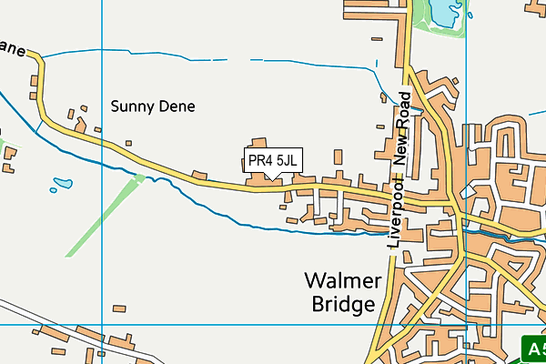 PR4 5JL map - OS VectorMap District (Ordnance Survey)