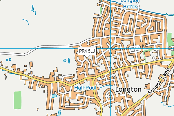PR4 5LJ map - OS VectorMap District (Ordnance Survey)