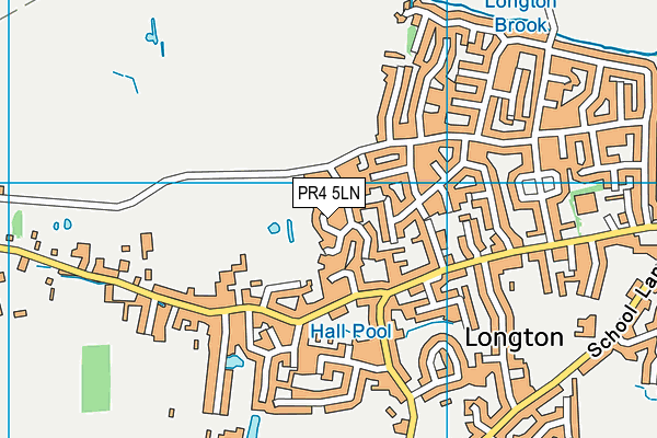 PR4 5LN map - OS VectorMap District (Ordnance Survey)