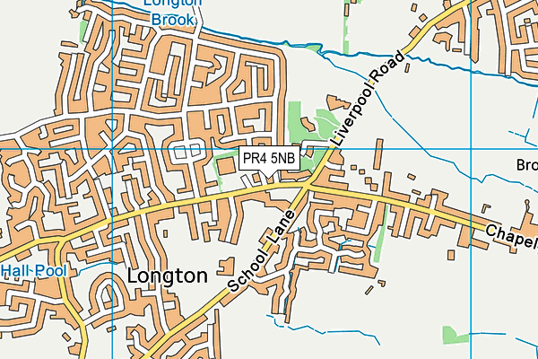 PR4 5NB map - OS VectorMap District (Ordnance Survey)