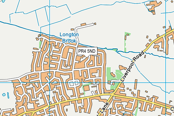 PR4 5ND map - OS VectorMap District (Ordnance Survey)