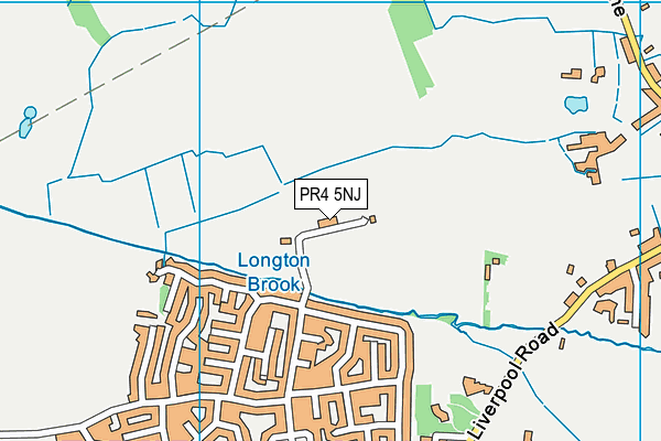 PR4 5NJ map - OS VectorMap District (Ordnance Survey)
