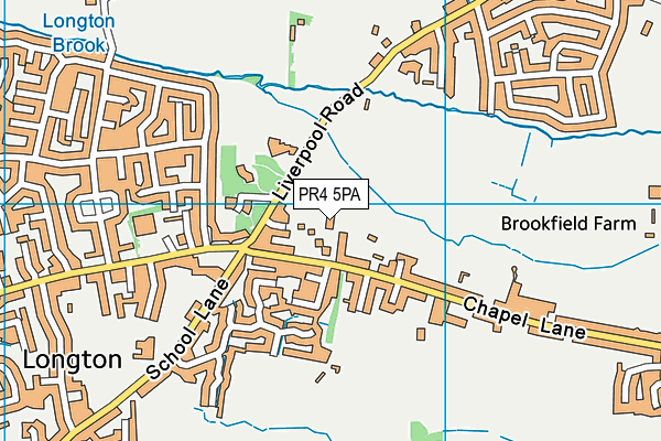PR4 5PA map - OS VectorMap District (Ordnance Survey)