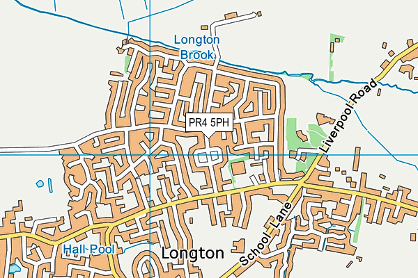 PR4 5PH map - OS VectorMap District (Ordnance Survey)