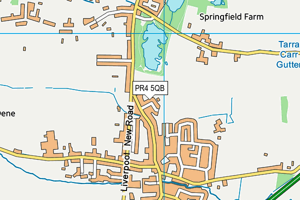 PR4 5QB map - OS VectorMap District (Ordnance Survey)