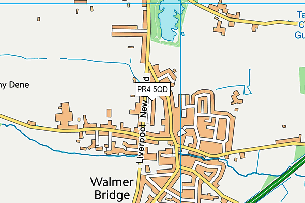 PR4 5QD map - OS VectorMap District (Ordnance Survey)
