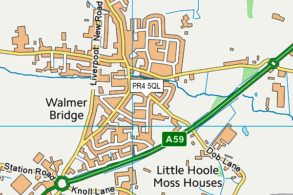Dob Lane Playing Field map (PR4 5QL) - OS VectorMap District (Ordnance Survey)