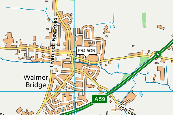PR4 5QN map - OS VectorMap District (Ordnance Survey)