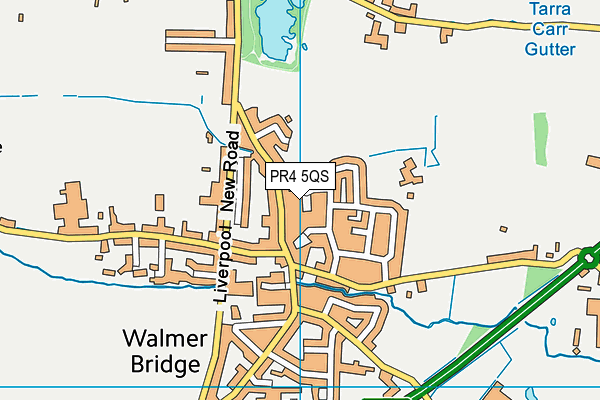 PR4 5QS map - OS VectorMap District (Ordnance Survey)