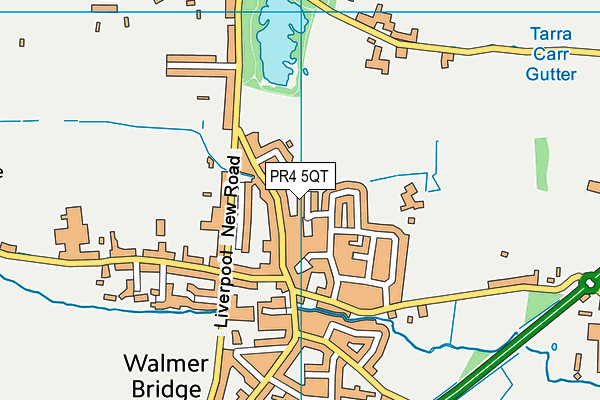 PR4 5QT map - OS VectorMap District (Ordnance Survey)