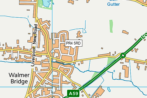 PR4 5RD map - OS VectorMap District (Ordnance Survey)