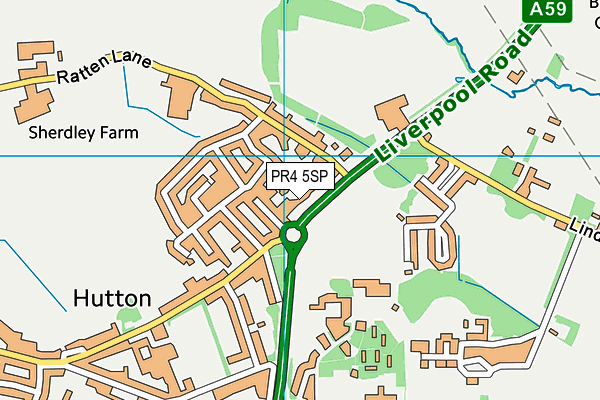PR4 5SP map - OS VectorMap District (Ordnance Survey)
