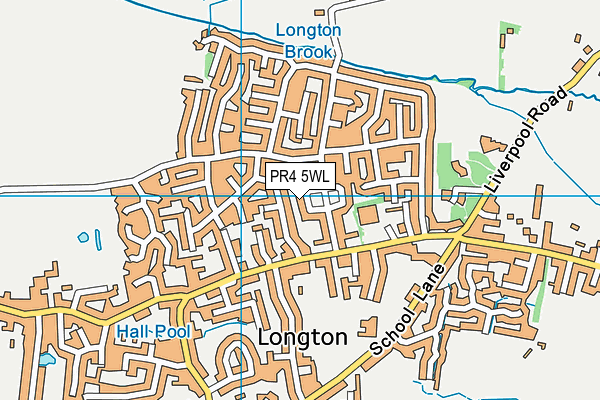 PR4 5WL map - OS VectorMap District (Ordnance Survey)