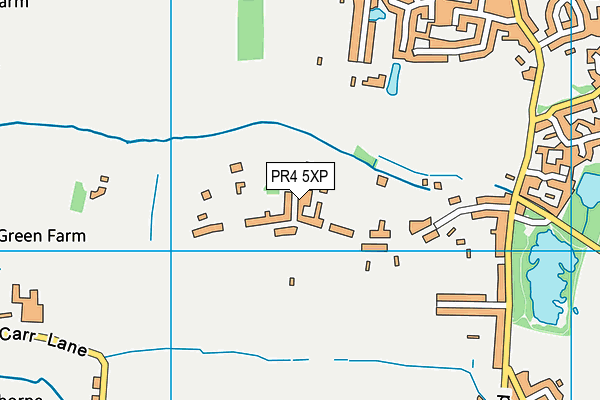 PR4 5XP map - OS VectorMap District (Ordnance Survey)