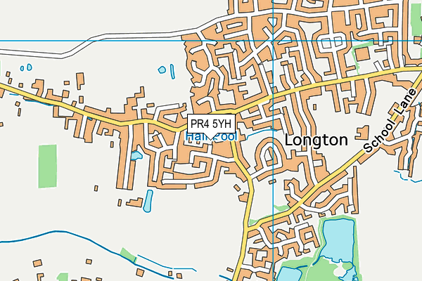 PR4 5YH map - OS VectorMap District (Ordnance Survey)