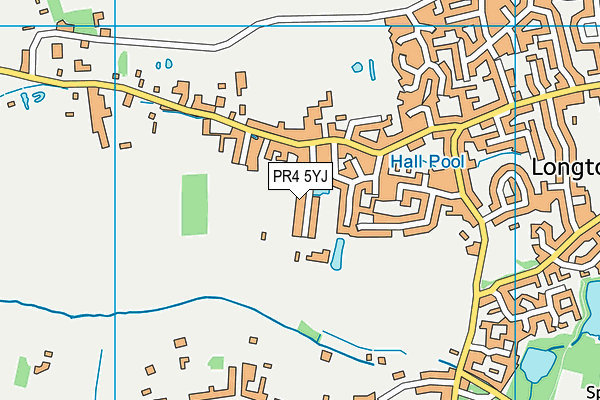PR4 5YJ map - OS VectorMap District (Ordnance Survey)