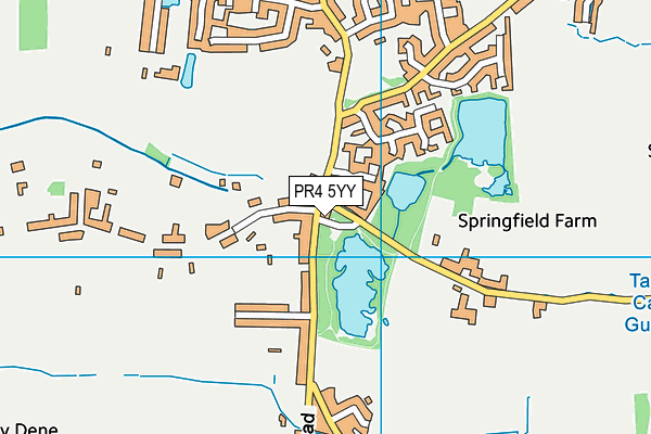 PR4 5YY map - OS VectorMap District (Ordnance Survey)