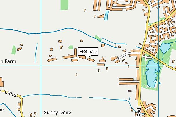 PR4 5ZD map - OS VectorMap District (Ordnance Survey)