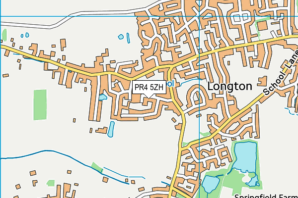 PR4 5ZH map - OS VectorMap District (Ordnance Survey)