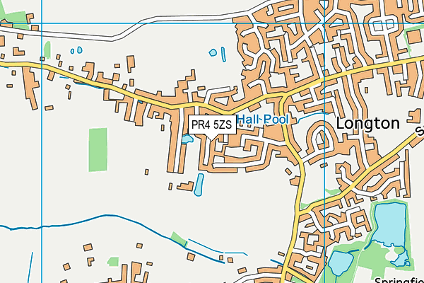 PR4 5ZS map - OS VectorMap District (Ordnance Survey)