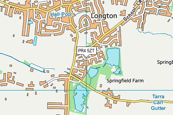 PR4 5ZT map - OS VectorMap District (Ordnance Survey)