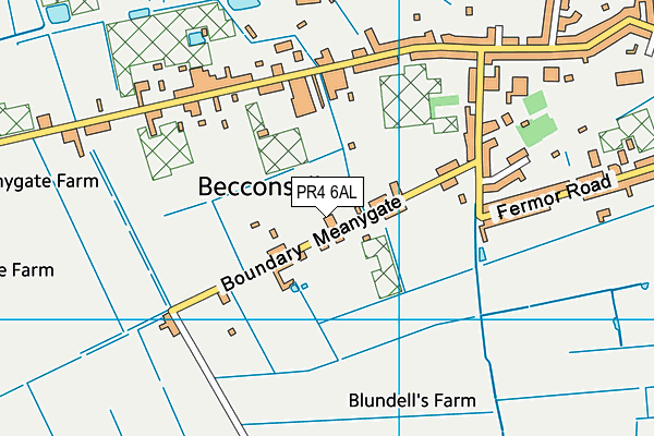 PR4 6AL map - OS VectorMap District (Ordnance Survey)