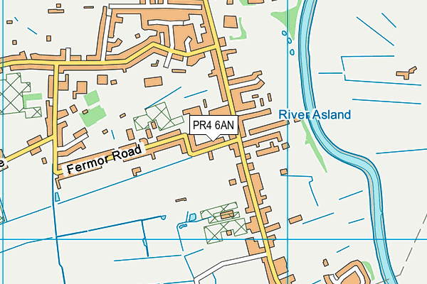 PR4 6AN map - OS VectorMap District (Ordnance Survey)