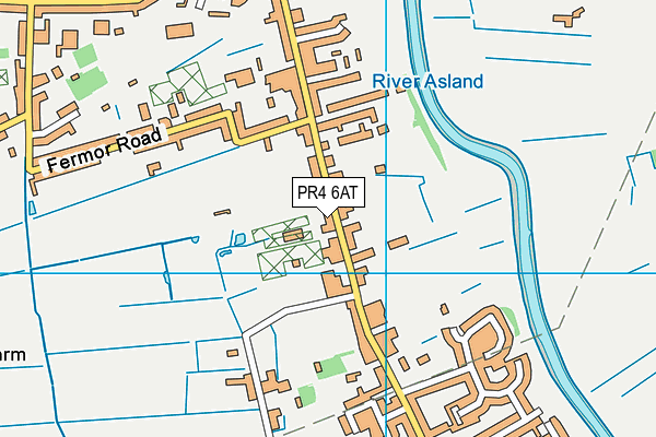Tarleton Community Primary School map (PR4 6AT) - OS VectorMap District (Ordnance Survey)